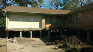 House With Slab Foundation Raising In Houston